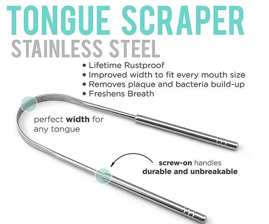 stainless steel tongue cleaner details