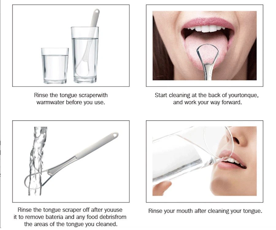 how to use stainless steel tongue cleaner 