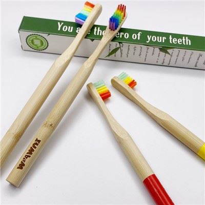 لوگوی خصوصی مسواک بامبو زیست تخریب پذیر